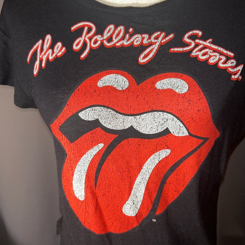 🖤 Girls Rolling Stones Tongue Logo Graphic Tee – Youth XL (14/16)